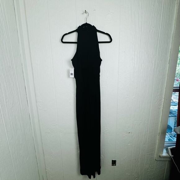 Alexia Admor Meghan Jumpsuit Black Size 8 NWT Classic Neutral Preppy Career Med - Picture 9 of 15